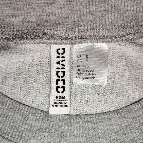 H&M Light Gray Melange/Love Crewneck Sweatshirt - Picture 5 of 5